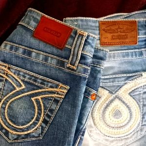 2 pairs of Big Star jean shorts